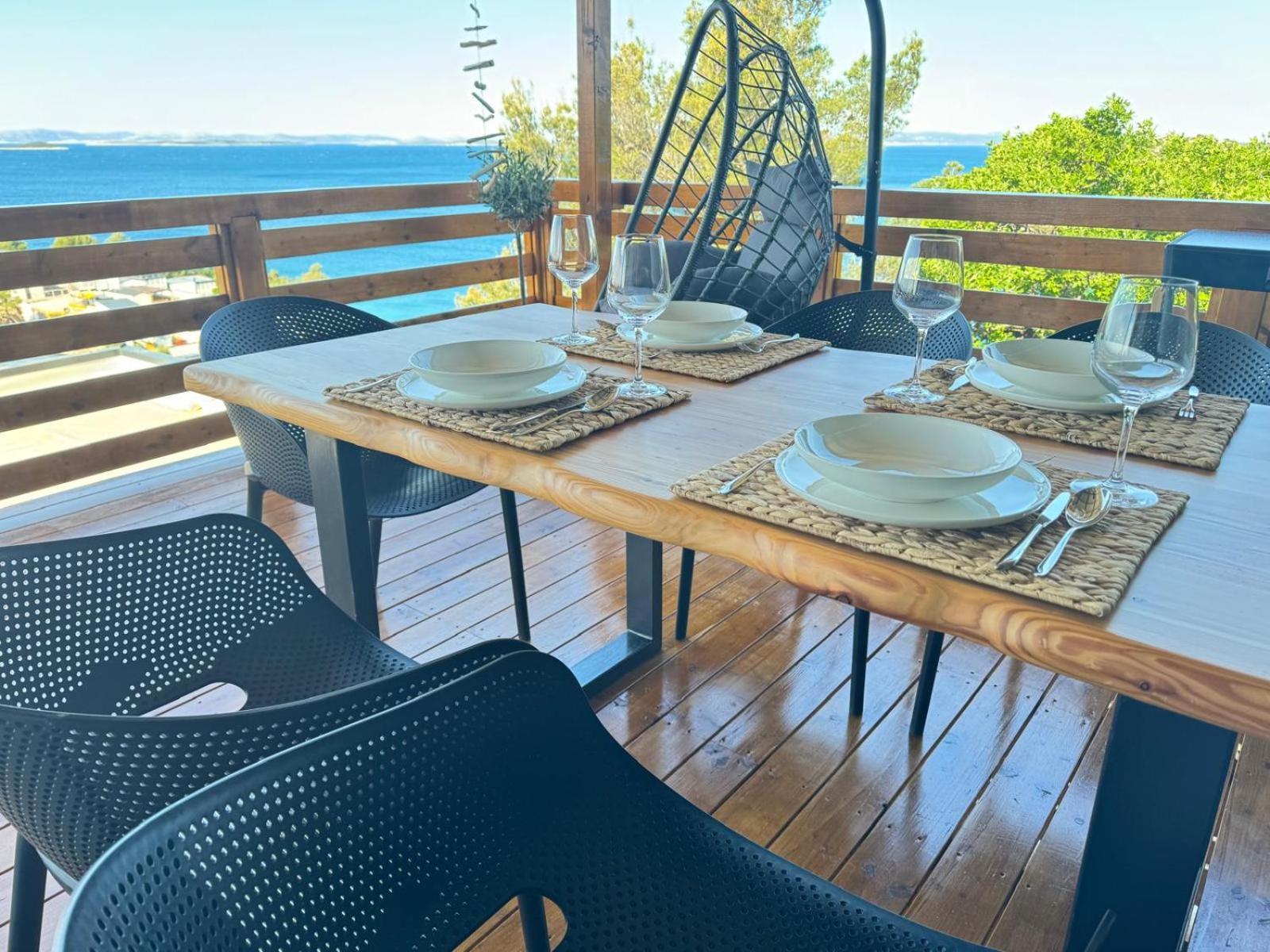 D-View Premium Mobile Home - Panoramic Seaview - 150 M From Beach, Free Parking Drage Ngoại thất bức ảnh